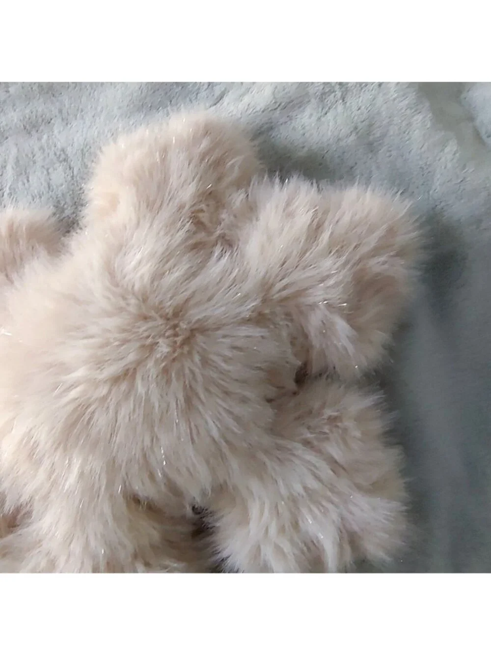 Pottery Barn Sparkle Faux Fur Snowflake Pillow 18